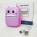 Портативный детский термопринтер с Bluetooth A8 Cat мини принтер для телефона Pink