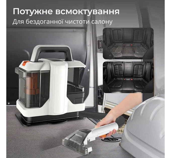 Миючий пилосос для чищення килимів, диванів, салона авто Domotec MS-4415 4200Вт 1080мл
