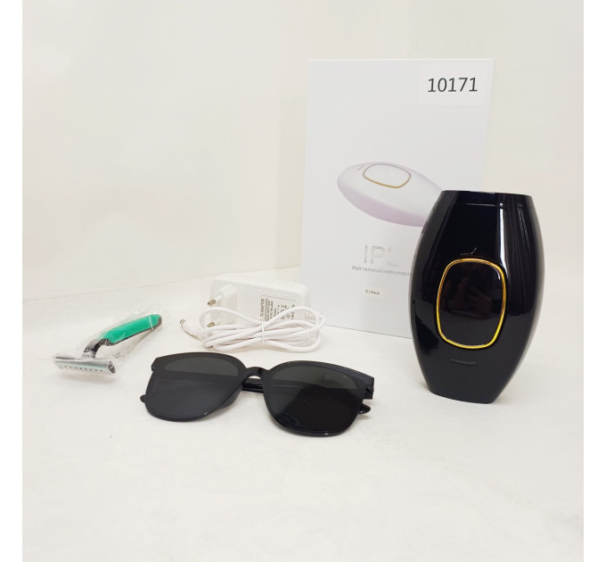 Женский портативный домашний фотоэпилятор для тела IPL Hair Removal Device для всех типов волос Black
