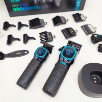 Комплект для стрижки VGR 2 в 1 V-886 S2 BLACK, акумуляторна машинка та триммер