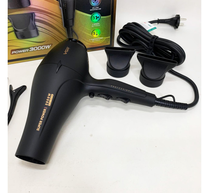 Фен VGR V-406 BLACK 3000Вт