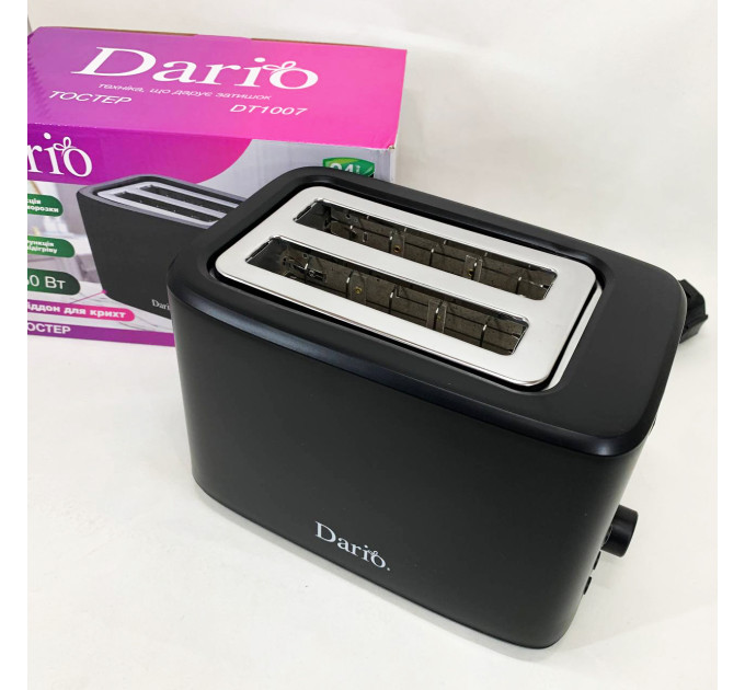 Тостер DARIO DT1007 Black