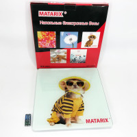 Весы напольные MATARIX MX-452 180 кг, Весы напольные для измерения массы тела электронные, собака