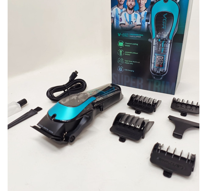 Акумуляторна машинка для стрижки VGR V-692 GREEN