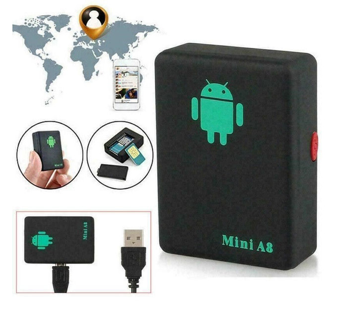 Мини GPS трекер через SIM карту А8 со встроенным микрофоном, GPS GSM трекер для авто, Маячок