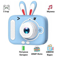 Детский цифровой фотоаппарат X900 Rabbit. Цвет: голубой