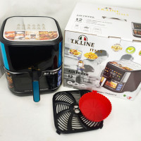 Аэрофритюрница T.K.Line TK00273 12 л с Wi-Fi Tuya Smart, 2 ТЭНами, LED-дисплеем и керамической чашей