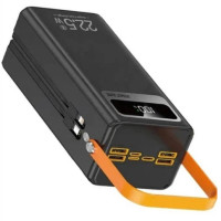 Power bank WUW TUGII Y106 60000 mAh с быстрой зарядкой, дисплеем и встроенными кабелями 4xUSB