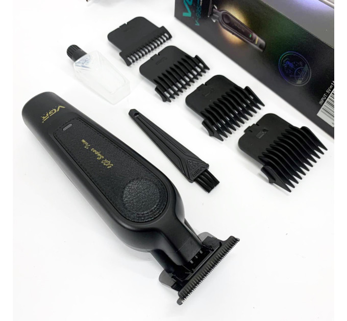 Аккумуляторная машинка для стрижки VGR V-995 + 4 насадки, 2000 мАч, USB