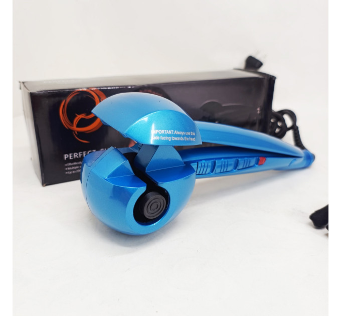 Щипцы BALALISI Perfect Curl плойка спиральная для завивки волос, мини плойка гофре, стайлер для укладки Blue