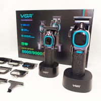 Комплект для стрижки VGR 2 в 1 V-886 S2 BLACK, акумуляторна машинка та триммер