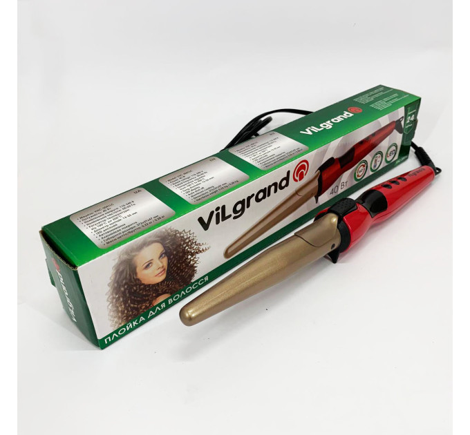 Плойка конусная ViLgrand VHC-3041LC Red