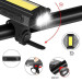 Велосипедный фонарь 501-2XPE+COB, Фара led для велосипеда, Фара велосипедная передняя, Лед фара