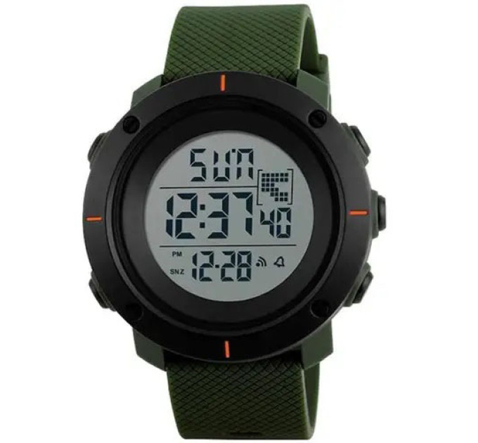 Годинник наручний чоловічий SKMEI 1213AG ARMY GREEN BIG SIZE, брендовий чоловічий годинник. Колір: зелений