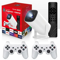 Смарт-проектор с 2 джойстиками + пульт, WiFi и Bluetooth, Р30 МАХ Игровой проектор для дома приставка Смарт-проектор с 2 джойстиками + пульт, WiFi и Bluetooth, Р30 МАХ Игровой проектор для дома приставка