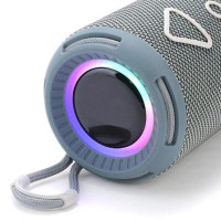 Bluetooth колонка портативная TG656 FM-радио, Громкая блютуз колонка, Колонка для вечеринки. Цвет: серый