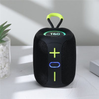 Портативная Bluetooth колонка TG658 8W с RGB подсветкой, Беспроводная колонка мощная. Цвет: черный