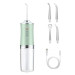 Ирригатор для чистки зубов и полости рта Oral Irrigator с аккумулятором и сменными насадками Green