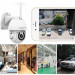 Камера видеонаблюдения IP всепогодная поворотная UKC CAMERA v380 C6 IP 1080p 2.0 mp уличная