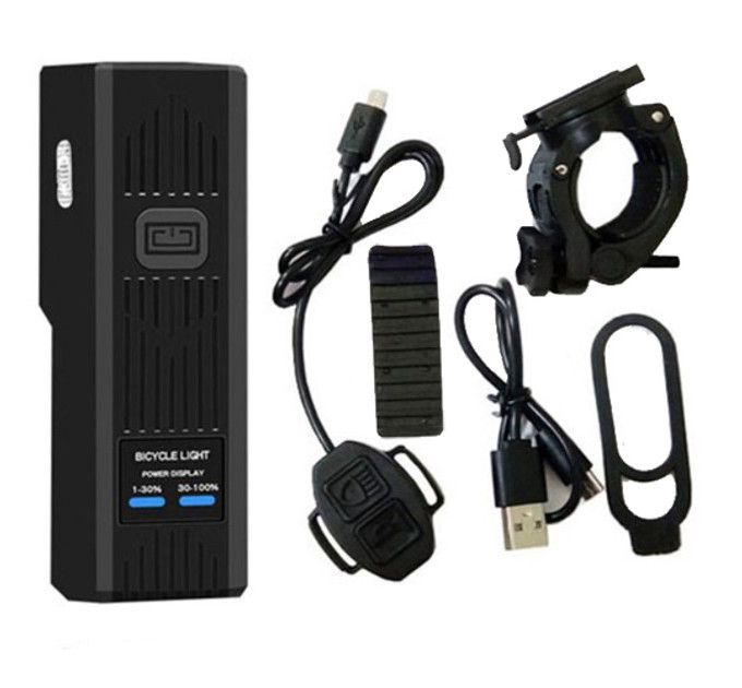 Велофара с сигналом Waterproof MT-007-T6 450Lum 18650 с выносной кнопкой, Долговечный велосипедный фонарь