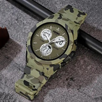 Годинник наручний чоловічий SKMEI 2109CMGN, оригінальний чоловічий годинник, військовий чоловічий наручний годинник зелений