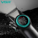 Професійна машинка для стрижки волосся VGR V-001 з дисплеєм 9000 об/хв та 10 насадками (1,5-24 мм)