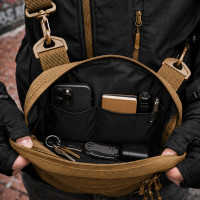 Мужская тактическая сумка EDC Cordura 600D, сумка для патчей 25×20×5,5см койот