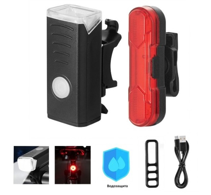 Велофонарь BSK-HY027-XPG, STOP-5SMD(red), Мигалка с аккумулятором на велосипед, Мигающий велофонарь