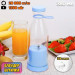 Портативный фитнес-блендер в виде бутылки на 420мл Juicer YC-02 миксер для смузи и коктейлей. Цвет: голубой