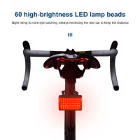 Велоліхтар MY-2105-60LED, Велосипедний ліхтар з функцією мигалки, Світлові сигнали для велосипеда
