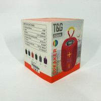 Портативная Bluetooth колонка TG658 8W с RGB подсветкой, колонка для вечеринки. Цвет: красный