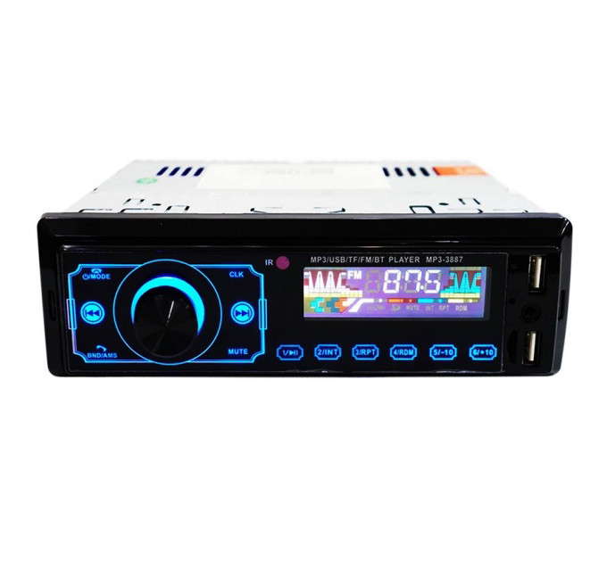 Автомагнитола MP3 3887 ISO 1DIN сенсорный дисплей LED/LCD, Автомобильная магнитола 1din штатная