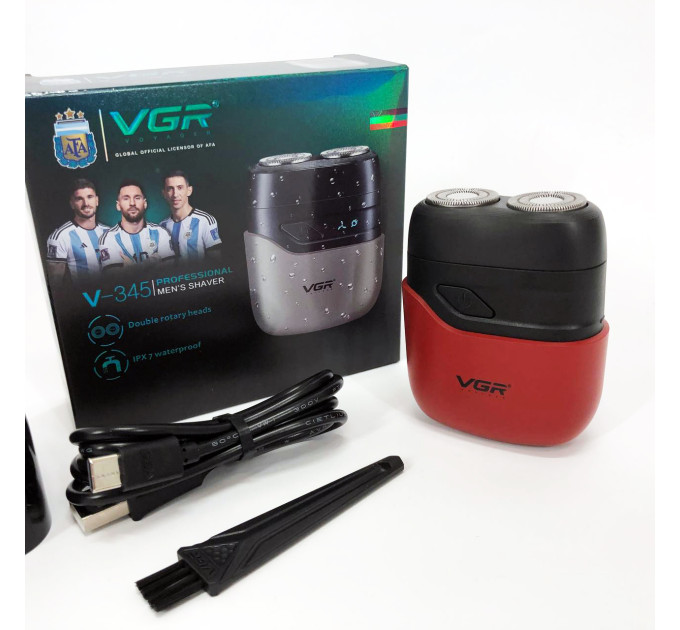 Электробритва VGR V-345. Цвет: красный