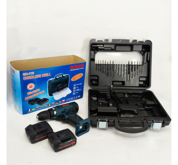 Портативний акумуляторний шуруповерт Boxer BX-175 18В