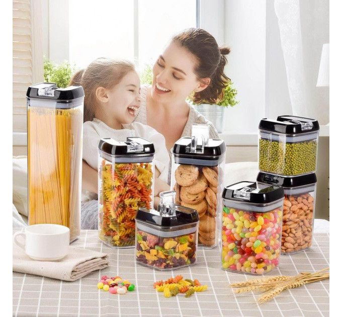 Набір контейнерів для їжі FOOD Storage Container Set на клямках із ущільнювачем із 7 предметів