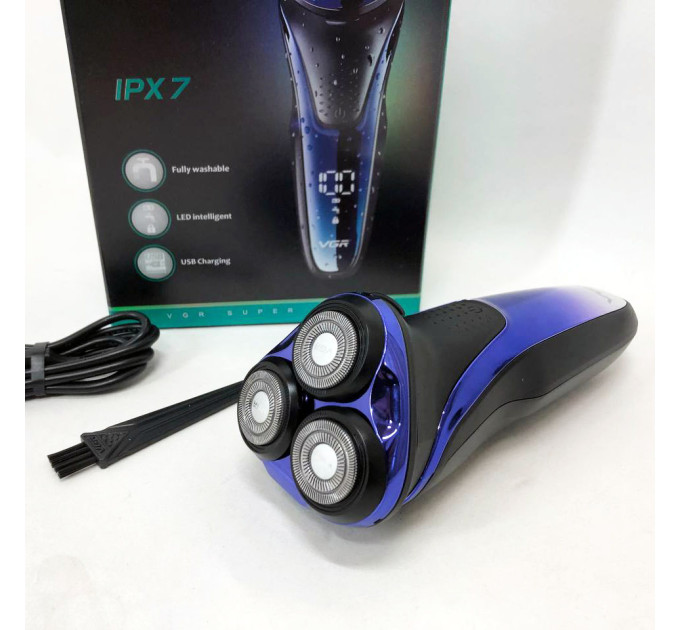 Электробритва VGR V-306 аккумуляторная бритва для стрижки волос, машинка для стрижки бороды