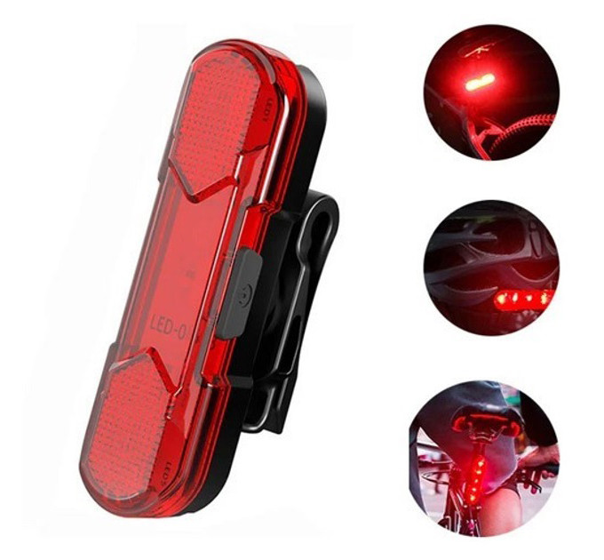 Велофонарь BSK-HY027-XPG, STOP-5SMD(red), Мигалка с аккумулятором на велосипед, Мигающий велофонарь
