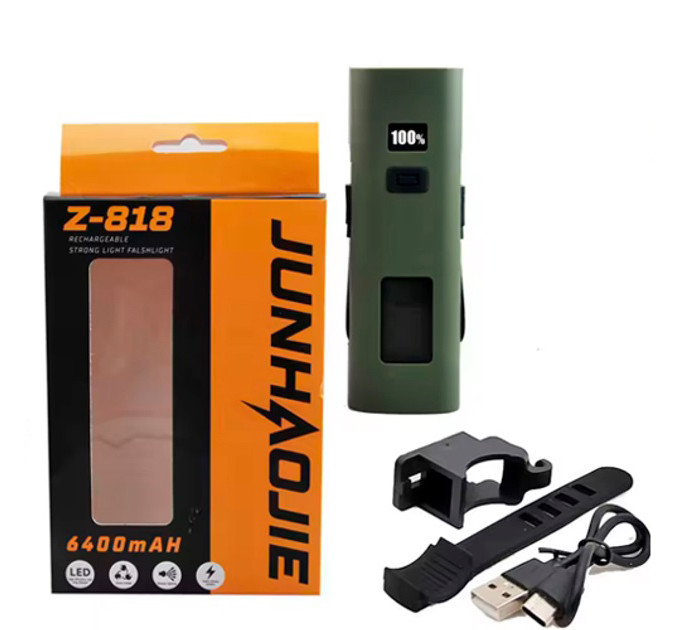 Велофара Z818-2x3W+COB (white+red), Долговечный велосипедный фонарь, Лед фара на велосипед