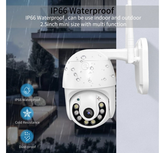 Камера видеонаблюдения IP всепогодная поворотная UKC CAMERA v380 C6 IP 1080p 2.0 mp уличная