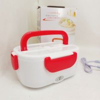Ланч бокс электрический с подогревом Lunch Heater 220V Pro, контейнер для еды с отсеками Red