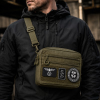 Мужская тактическая сумка EDC Cordura 600D, сумка для патчей 25×20×5,5 см хаки