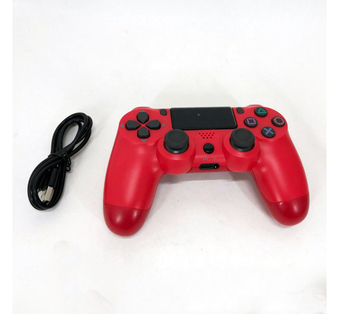 Джойстик DOUBLESHOCK для PS 4, бездротовий ігровий геймпад PS4/PC акумуляторний джойстик. Колір: червоний