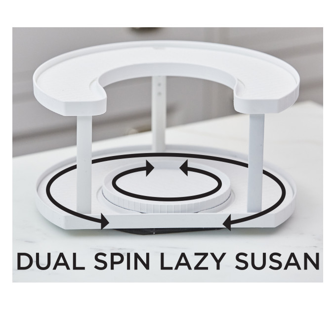 Спецовница Spice Spinner Two-Tiered Spice Organizer, Поворотная подставка для специй, Карусель для специй