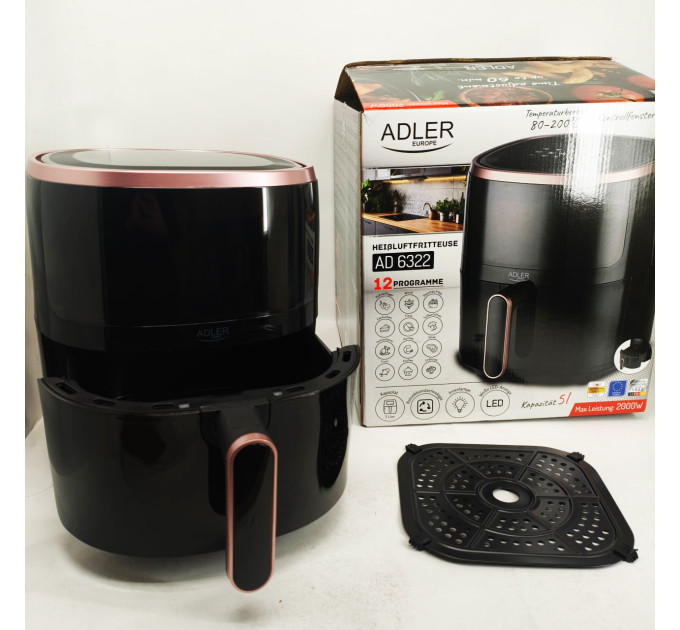 Аерофритюрниця Adler AD 6322 на 12 програм 5л 2000Вт