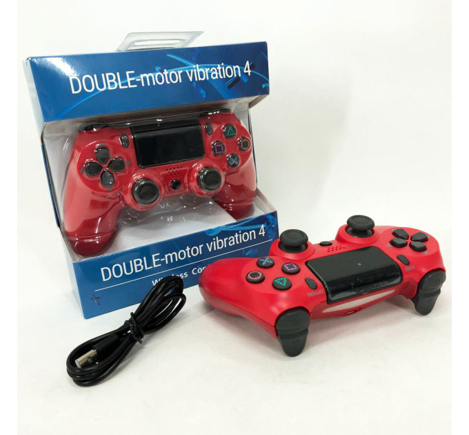 Джойстик DOUBLESHOCK для PS 4, бездротовий ігровий геймпад PS4/PC акумуляторний джойстик. Колір: червоний