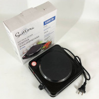 Плита електрична Suntera SP-1920, електроплита для дачі, електроплита 1000Вт Black
