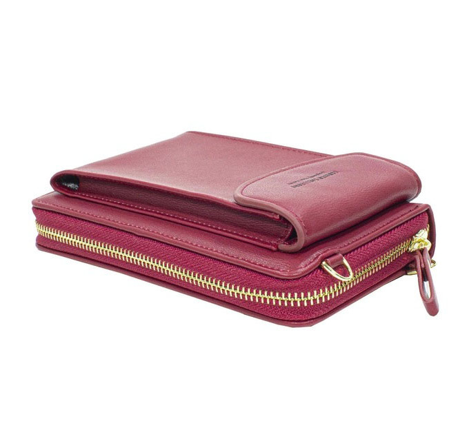 Женский кошелек Baellerry N8591 Red сумка-клатч для телефона денег банковских карт