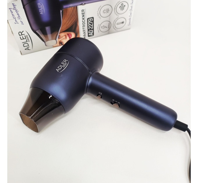 Фен для укладки с ионизацией Adler AD 2279b 1800Вт