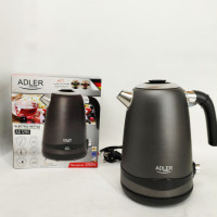 Чайник металевий Adler AD 1295 1.7л 1850Вт електричний з терморегулятором 40-100 ° С Gray