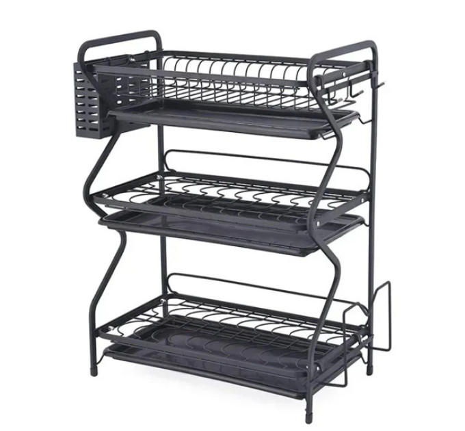 Сушарка для посуду Edenberg EB-17987 триярусна Black